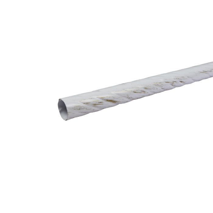 Bară răsucită pentru galerii RITORTO25, Alb-Antik, 2 m