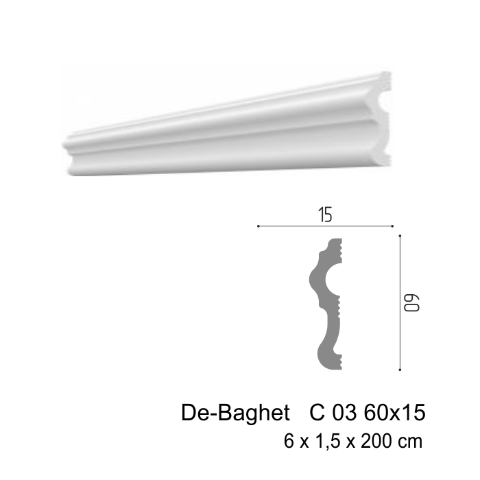 Плинтус De-Baghet  С  03  60x15