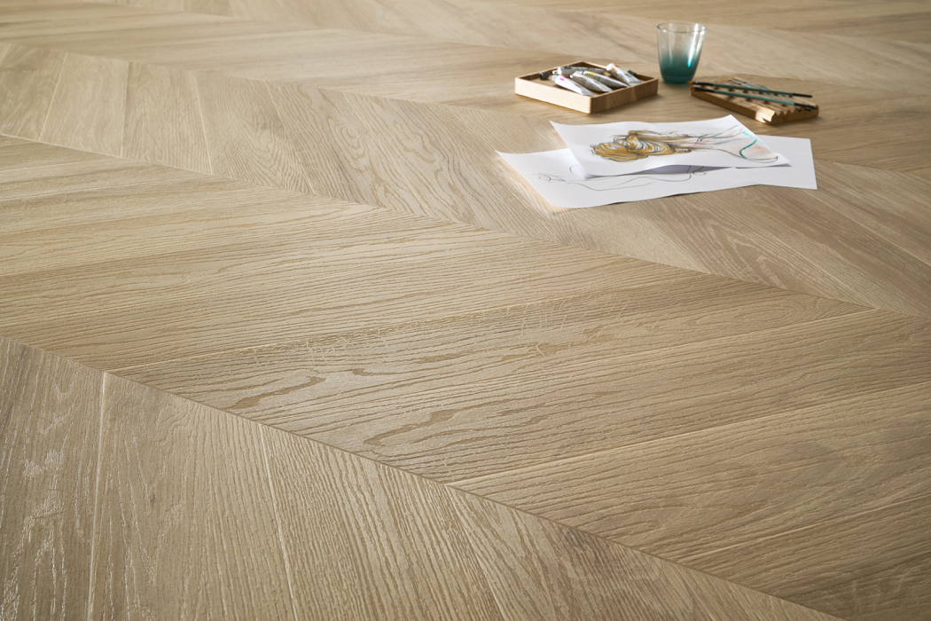 Pardoseala SPC ARBITON colecția Amaron Chevron, STEJAR PRINCETON, CLC 228