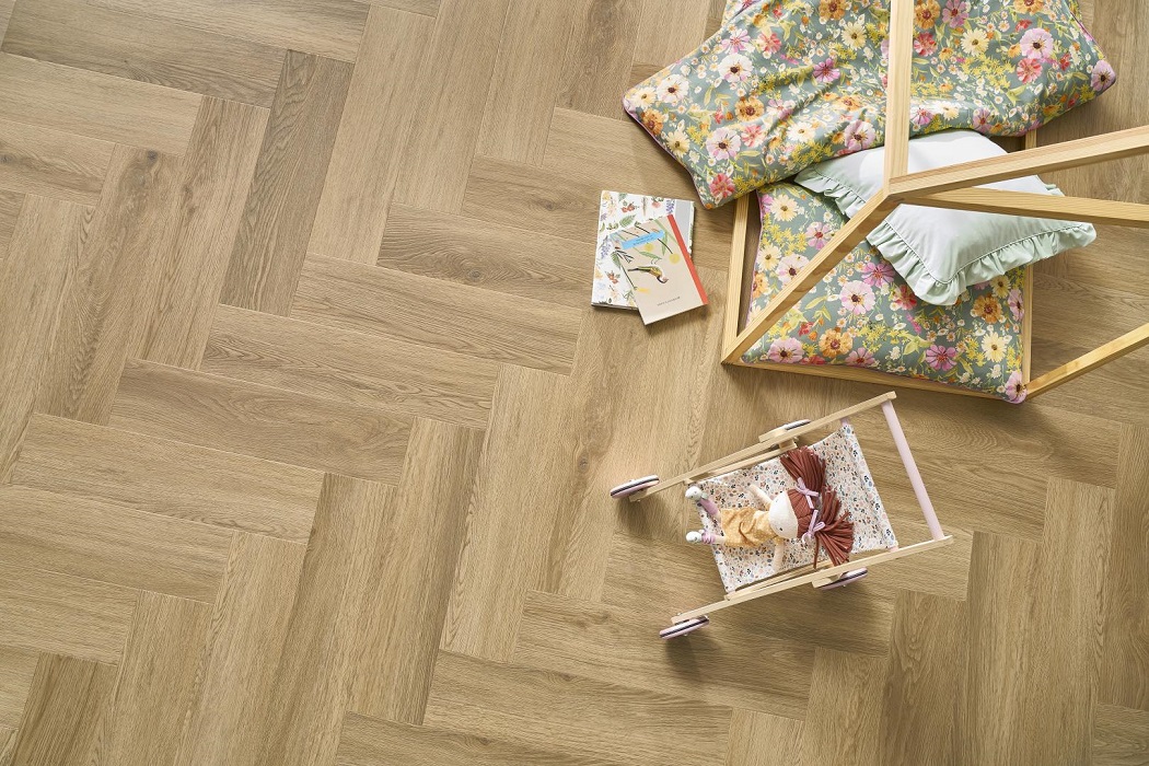 Pardoseala SPC ARBITON colecția Amaron Herringbone EIR, STEJAR BURBON, CAS 208