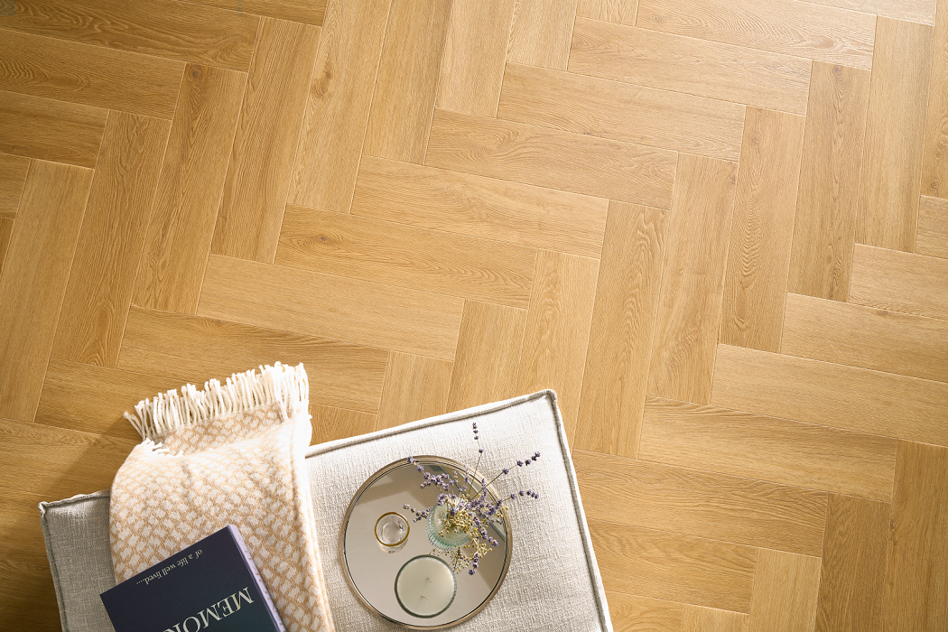 Pardoseala SPC ARBITON colecția Amaron Herringbone EIR, STEJAR MENOR, CAS 223