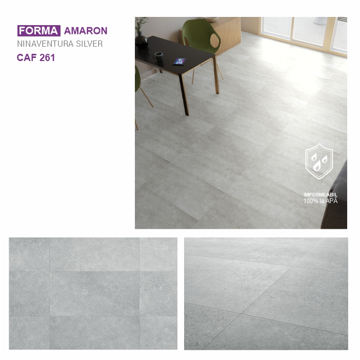 Pardoseala SPC ARBITON colecția AMARON FORMA, Ninaventura SILVER, CAF 261