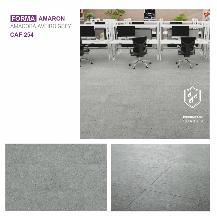 Pardoseala SPC ARBITON colecția AMARON FORMA, Aveiro GREY, CAF 254