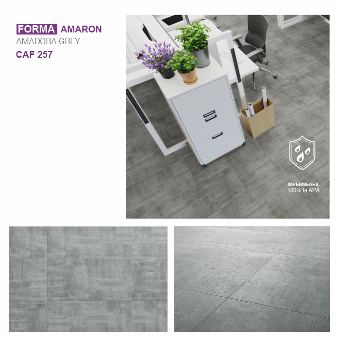 Pardoseala SPC ARBITON colecția AMARON FORMA, Amadora GREY, CAF 257