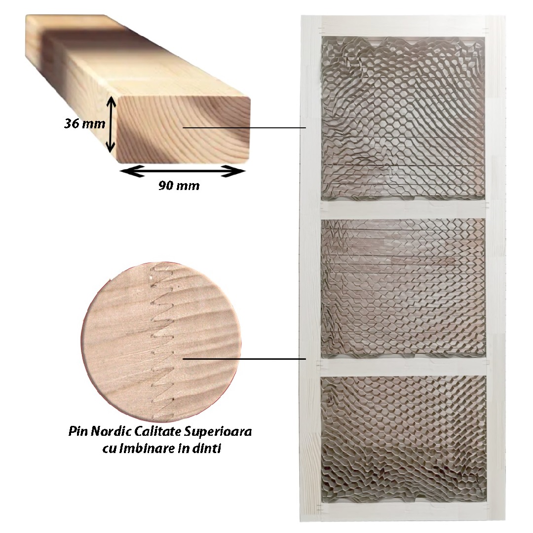 Двери FILOMURO, модель SCANDI, 60/70/80/90 см x 200 см, белая коробка
