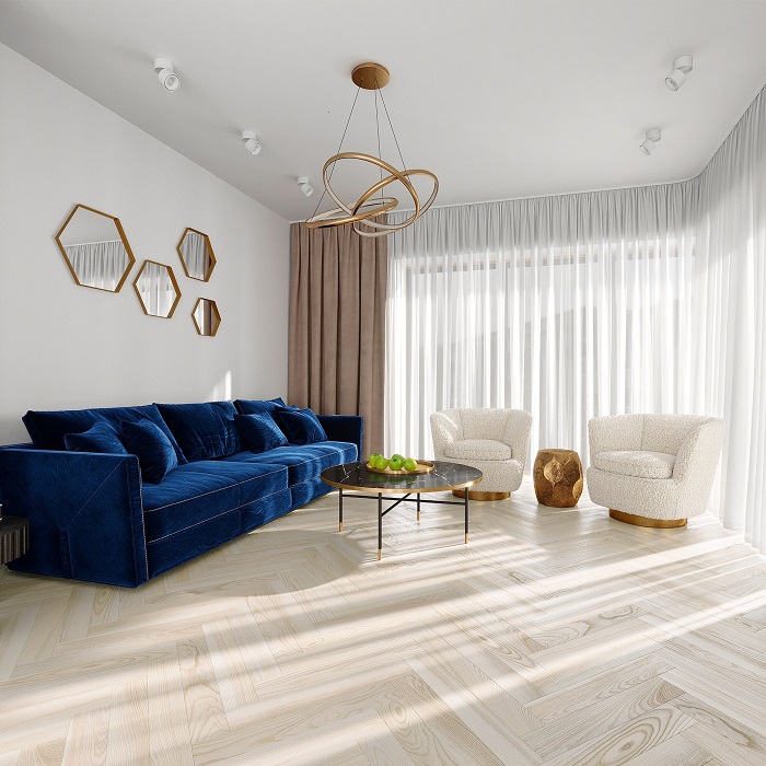 Parchet 24007, HERRINGBONE, Frasin