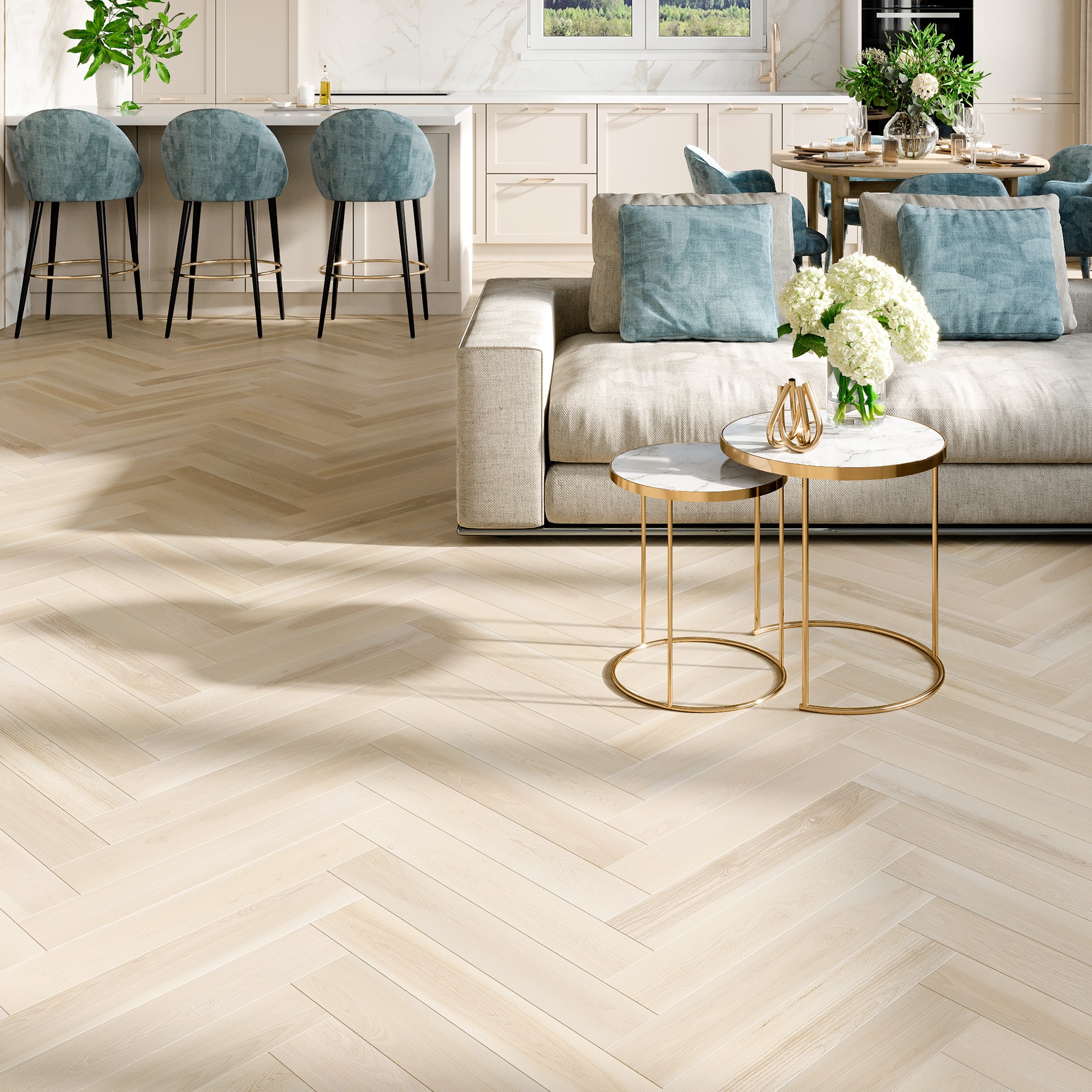 Parchet 24010, HERRINGBONE, Frasin