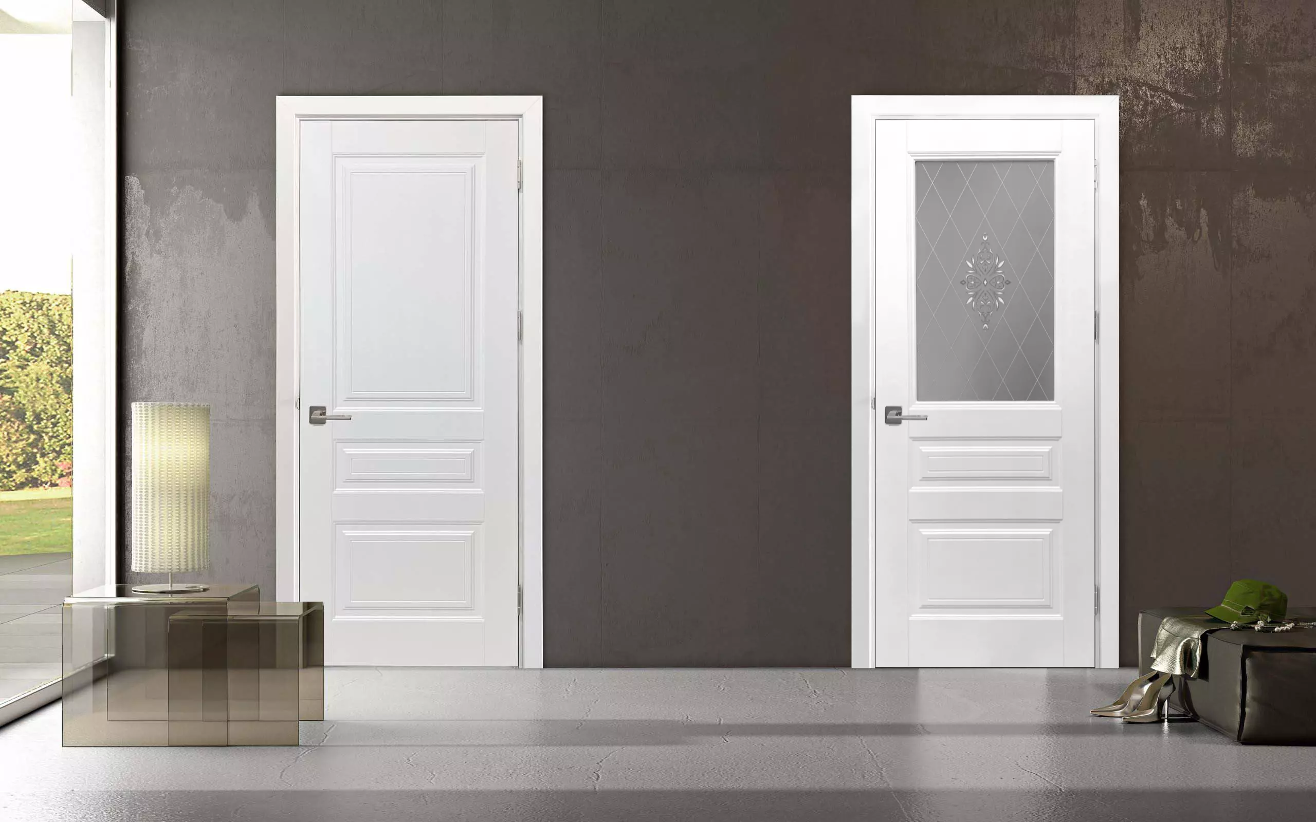 Ușă de interior Retro 70 cm, albă