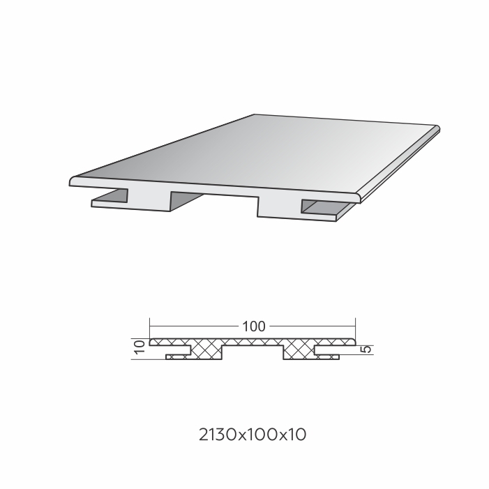 Extensie reglabilă pentru ușă Terra Vellum, lățime 10 cm