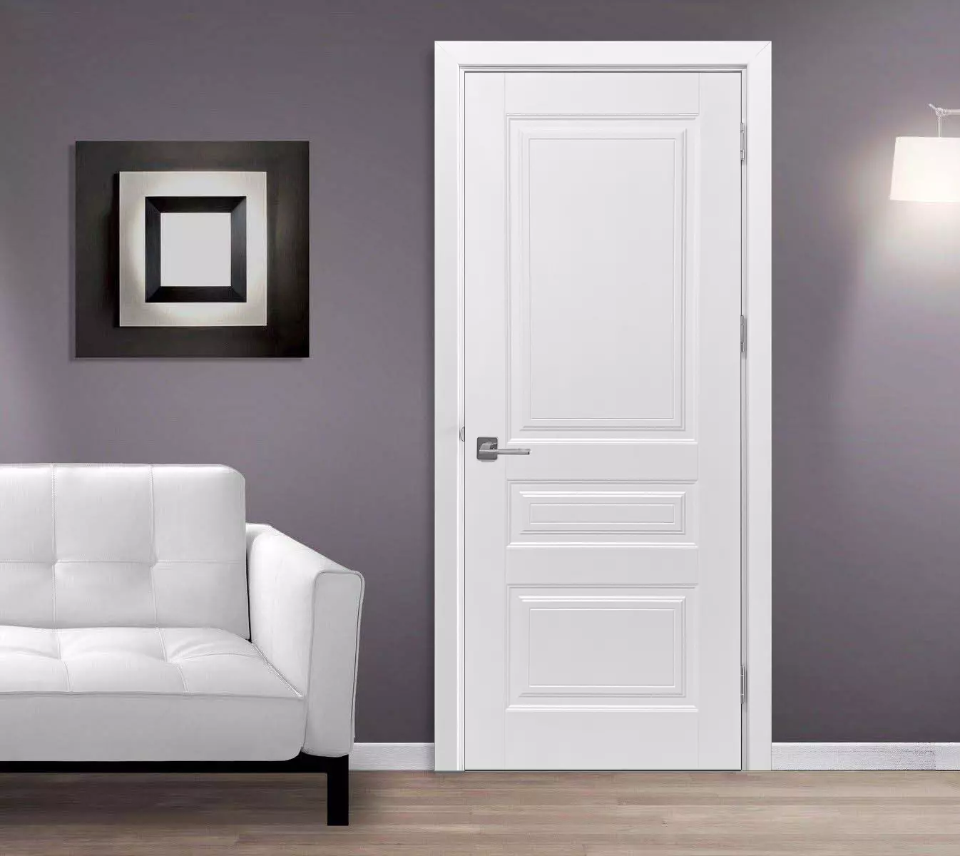 Foaie de ușă de interior Retro 90 cm, albă