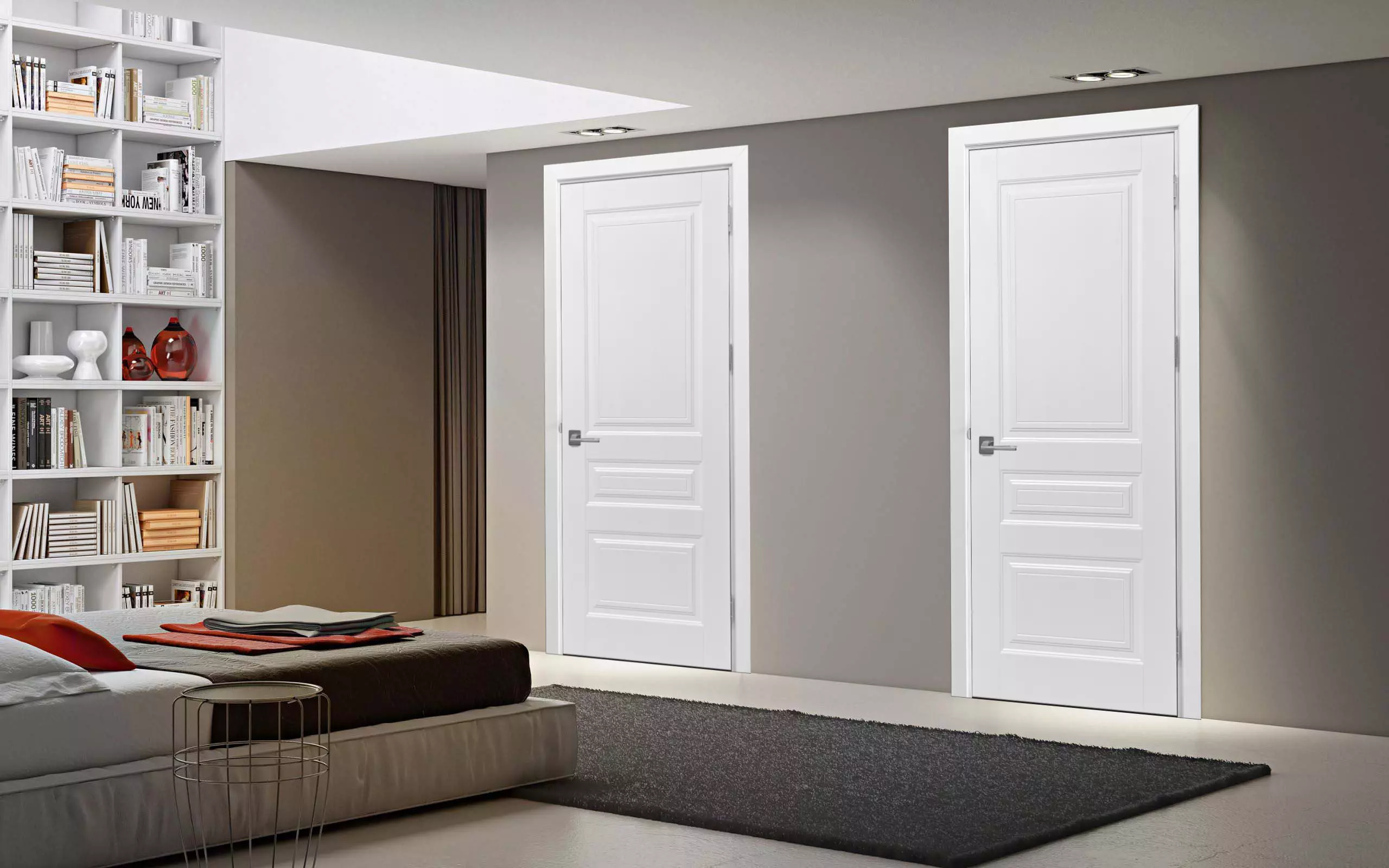 Foaie de ușă de interior Retro 70 cm, albă