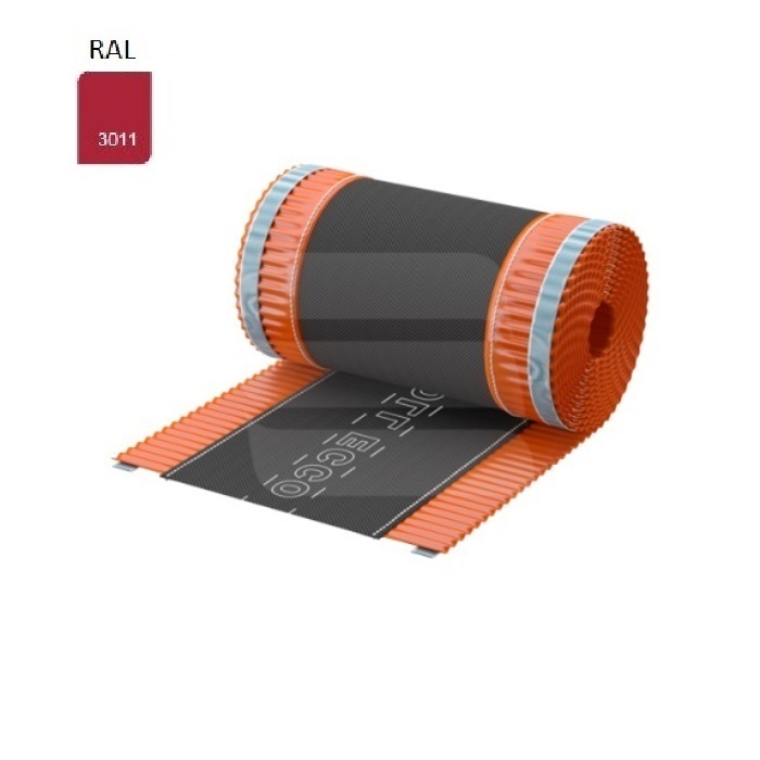 Banda coamă ROLL ECCO 310mm x 5m pentru ventilare, RAL 3011, vișiniu