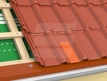 Banda FLEXBIT pentru lipirea și etanșarea acoperișurilor, RAL 8004 Roșu