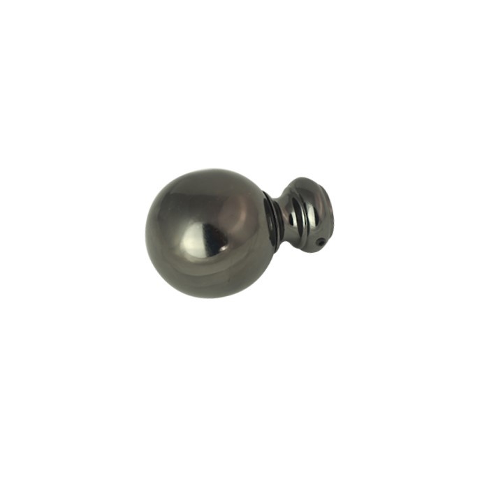 Cap ornamental SOLEO pentru galerii STYLUS19, diametru 19mm, Onyx (copiază)