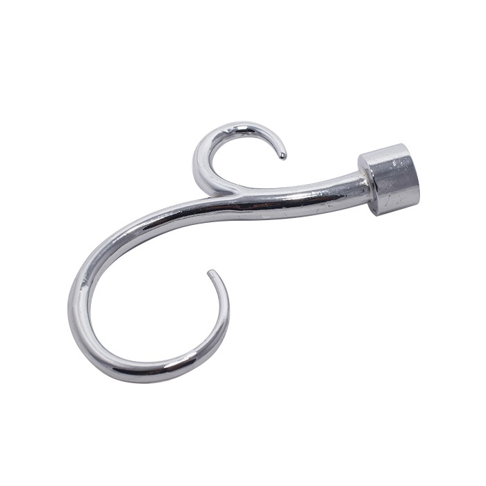 Cap ornamental FLAVIA pentru galerii STYLUS19, diametru 19mm, Chrome (copiază)