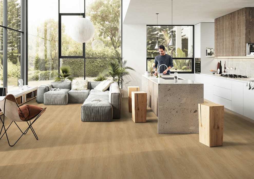 Pardoseala GERFLOR Rigid Senso Clic 2, MEADOW TAUPE, 1506