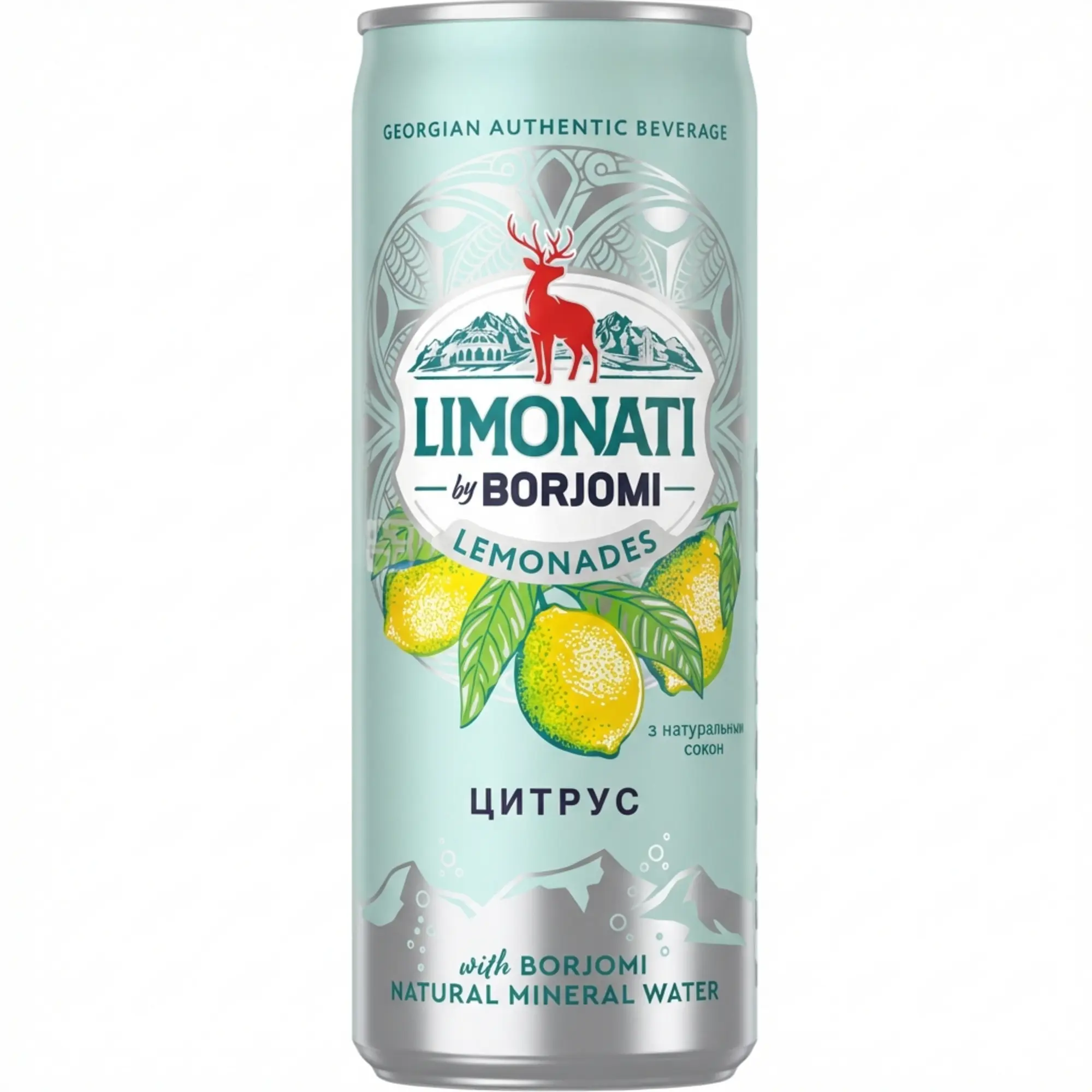 Лимонад Borjomi LIMONATI Цитрус 0,33 л ж/б