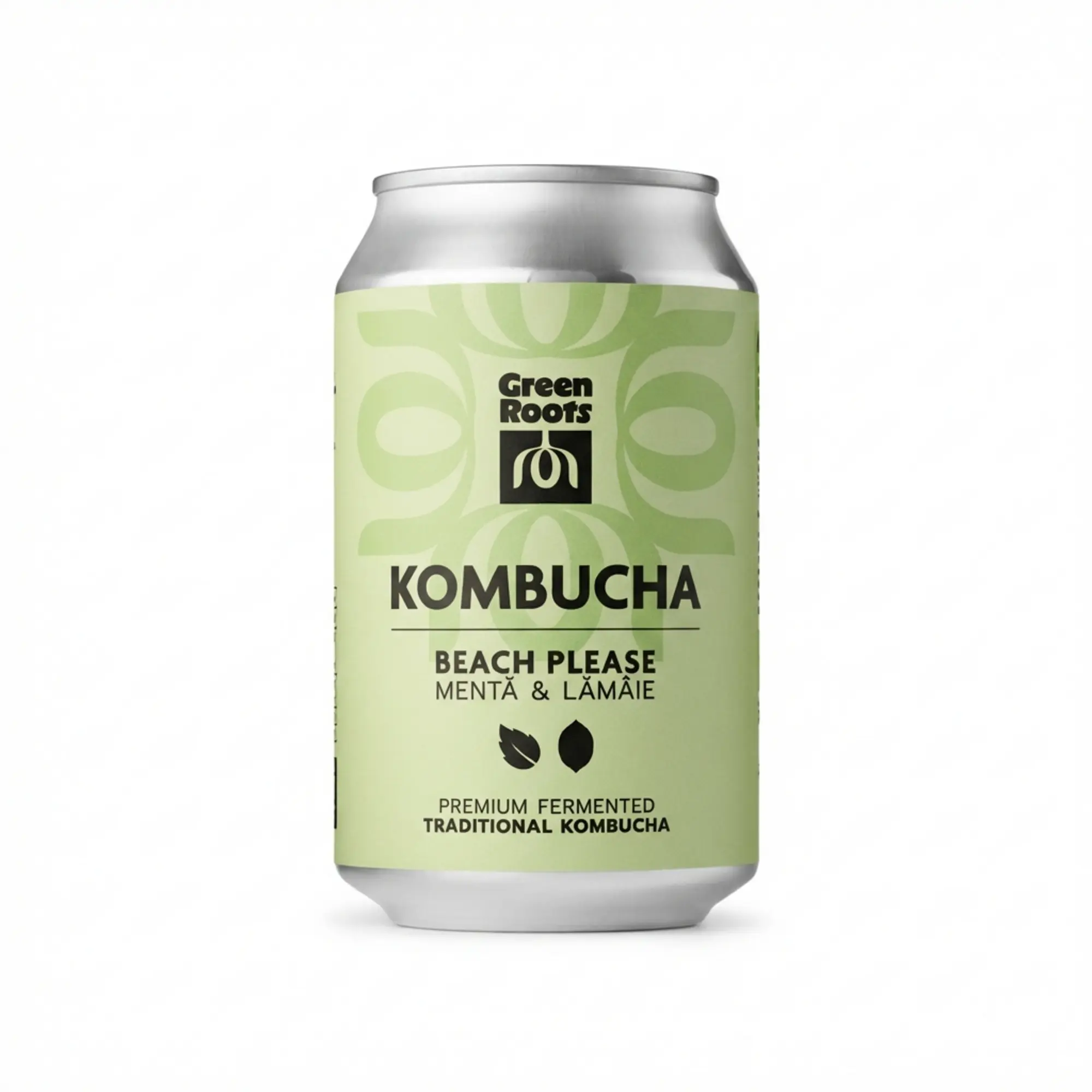 Газированный напиток Green Roots Kombucha Lime & Mint 0.4L