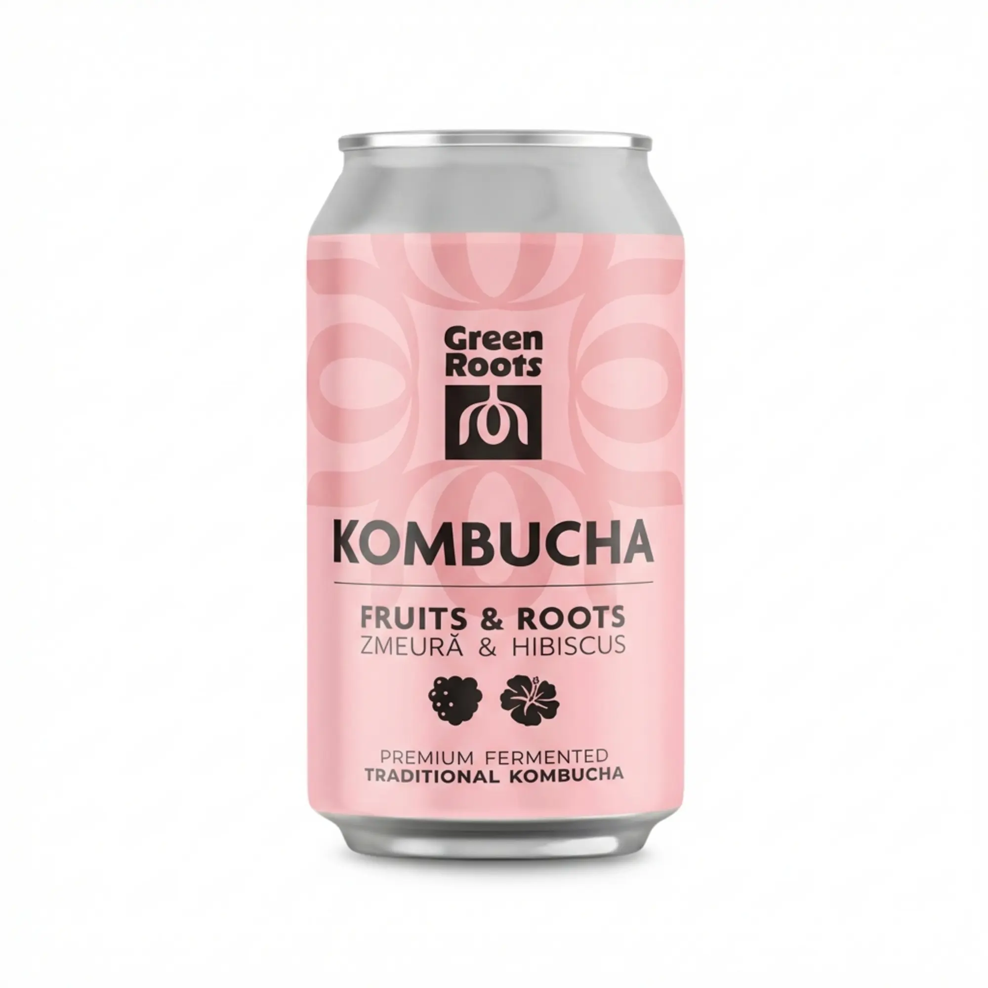 Газированный напиток Green Roots Kombucha Raspberry 0.4L