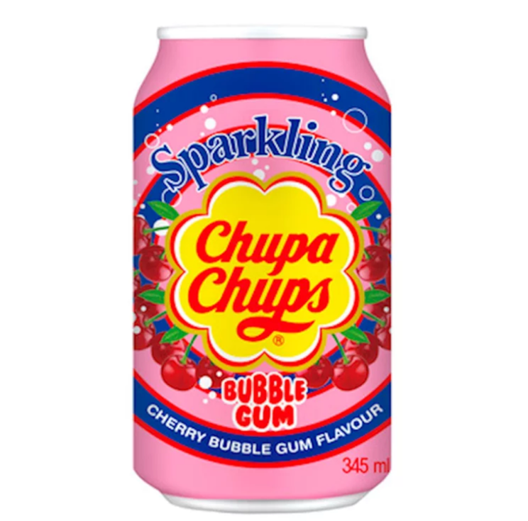 Bautura Carbogazoasa Chupa Chups Cherry Bubble Gum 345 ml