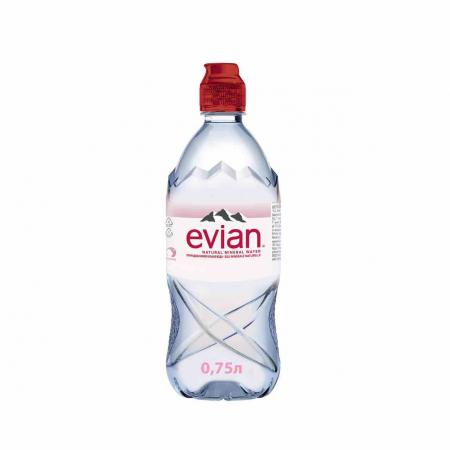 EVIAN» ВОДА МИНЕР. НЕГАЗ. sport 0,75L