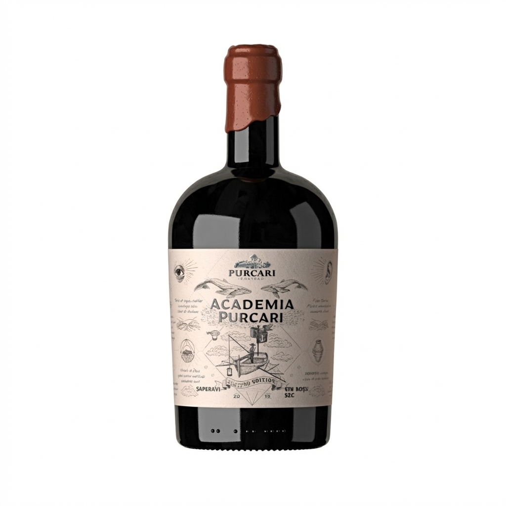 Vin rosu sec Academia Purcari Saperavi 0,75L