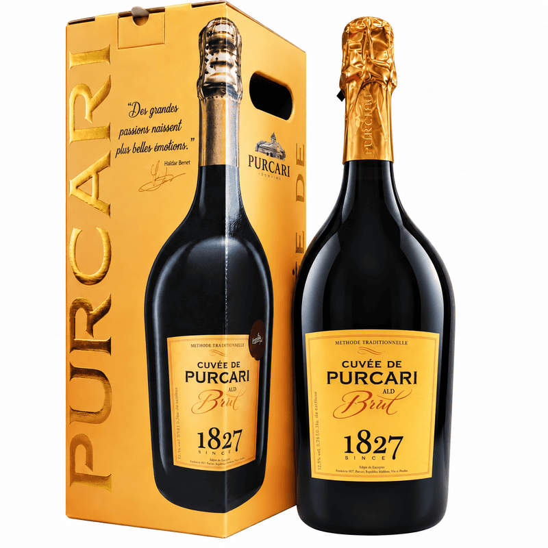 Vin spumant Purcari Alb Brut Gift Box 0.75L