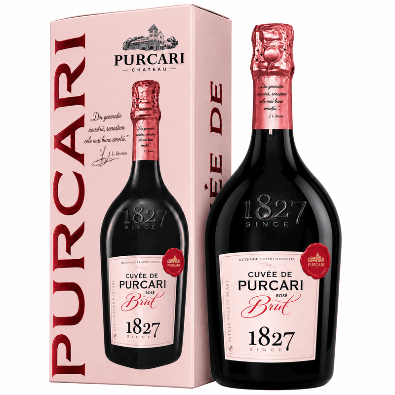 Sparkling wine Cuvee de Purcari Brut Rose 12.5% 0.75L