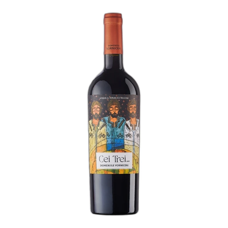 Красное сухое вино Domeniile Vorniceni Cei Trei Cabernet Sauvignon Merlot Saperavi 0.75L