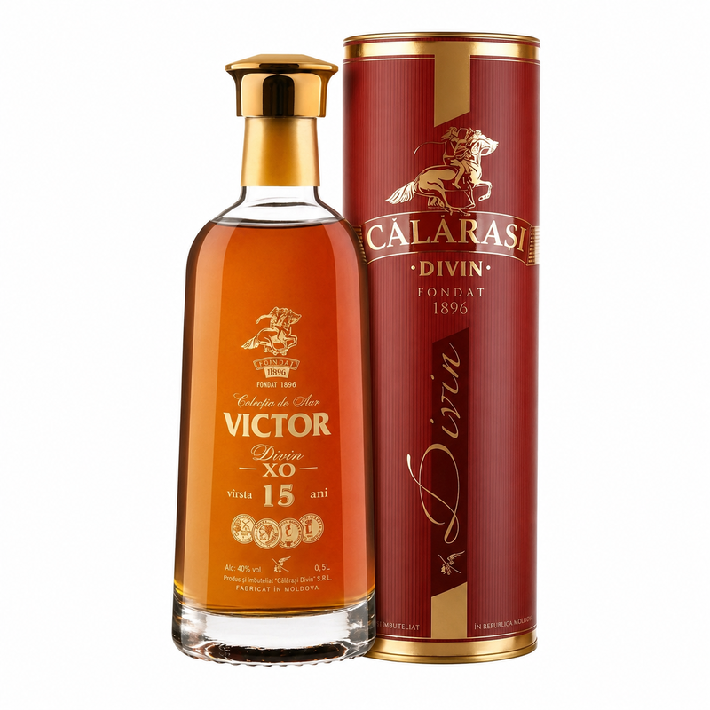 Divin Călărași Victor Colectia de Aur 15 Years 40% 0.5L Tubus