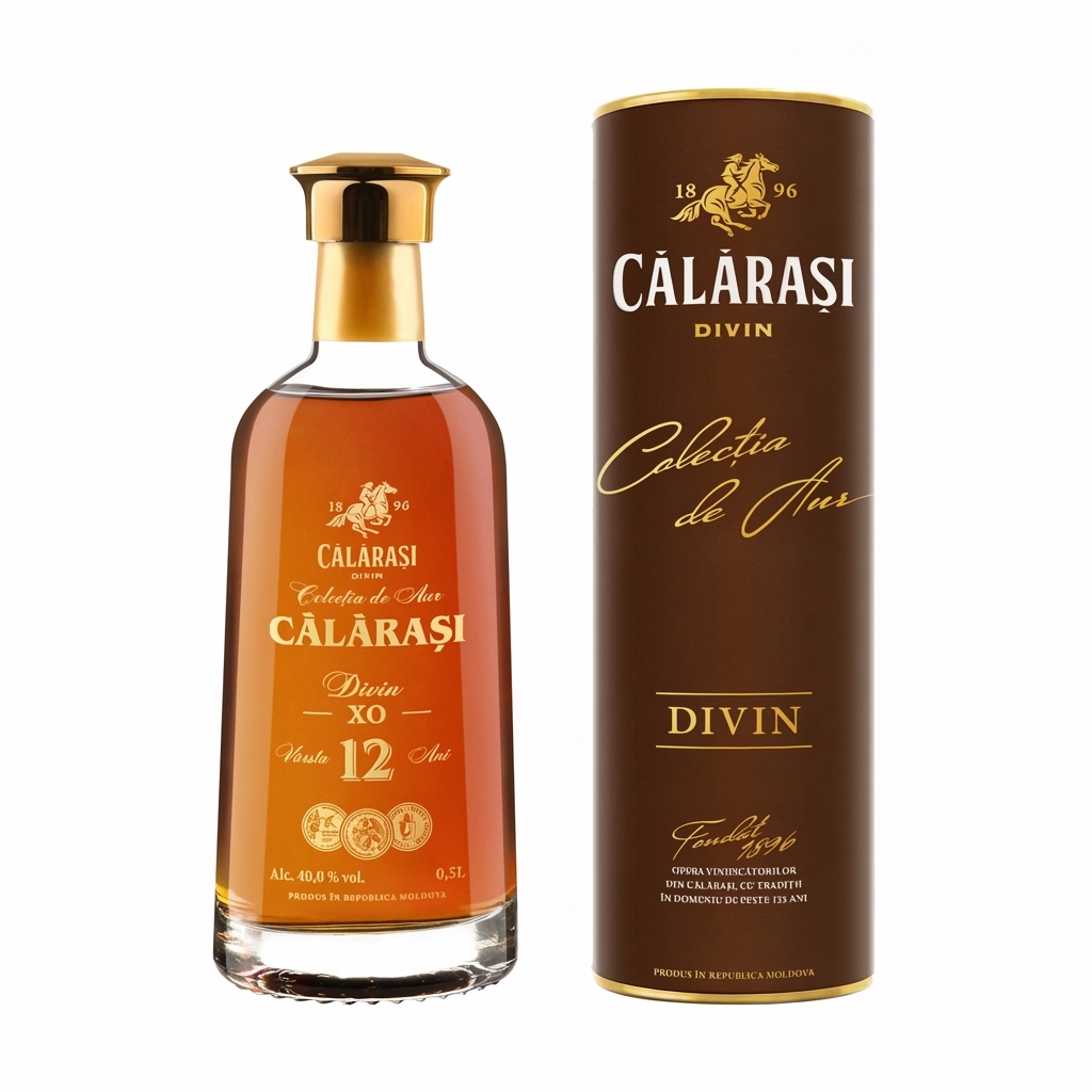 Divin Calarasi 12 Ani 0.5L Colectie de Aur Tubus