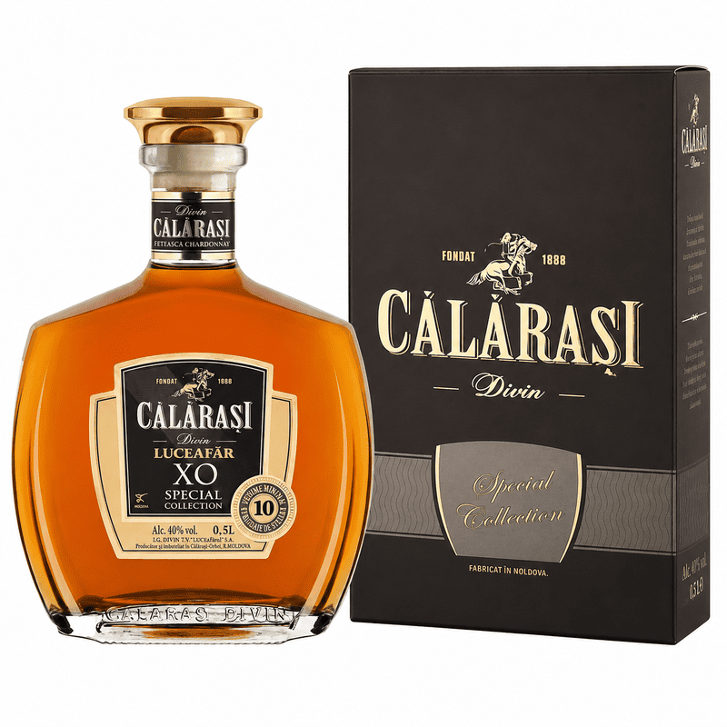 Divin Călărași 10 Years XO Special Collection Gift Box 40% 0.5L