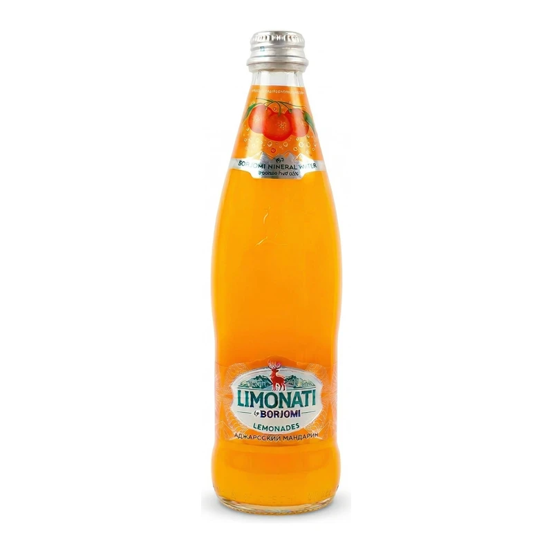 Bautura carbogazata Borjomi LIMONATI MANDARIN 0,5L sticla