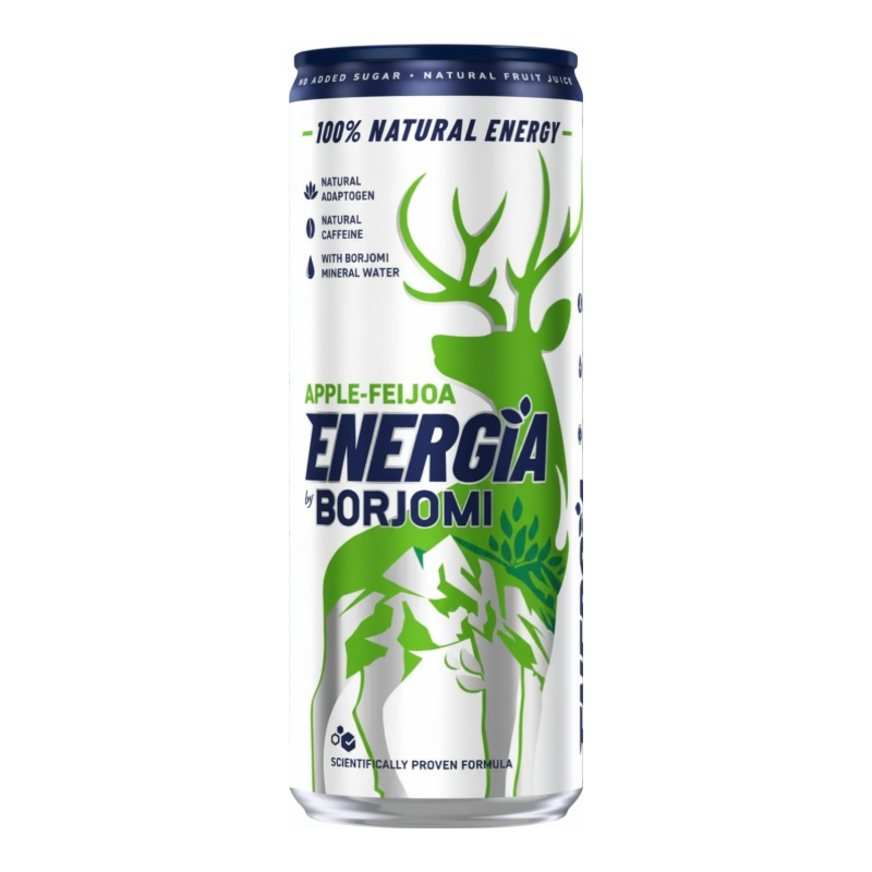 Băutură energizantă Borjomi Energia Apple-Feijoa 0.24L