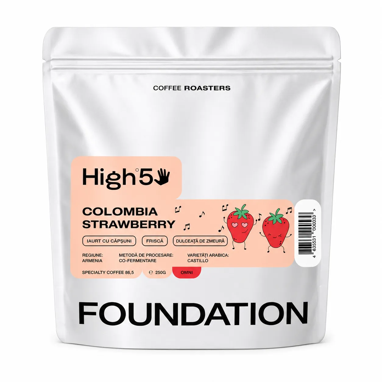 Roasted coffee beans: COLOMBIA STRAWBERRY (250 g)