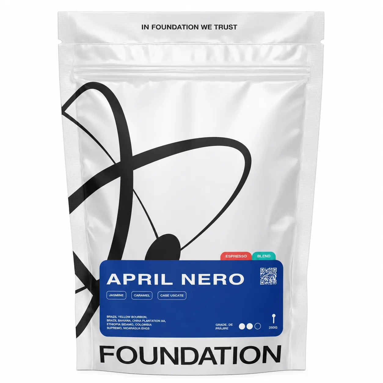 Boabe de cafea prăjite APRIL (250 g)