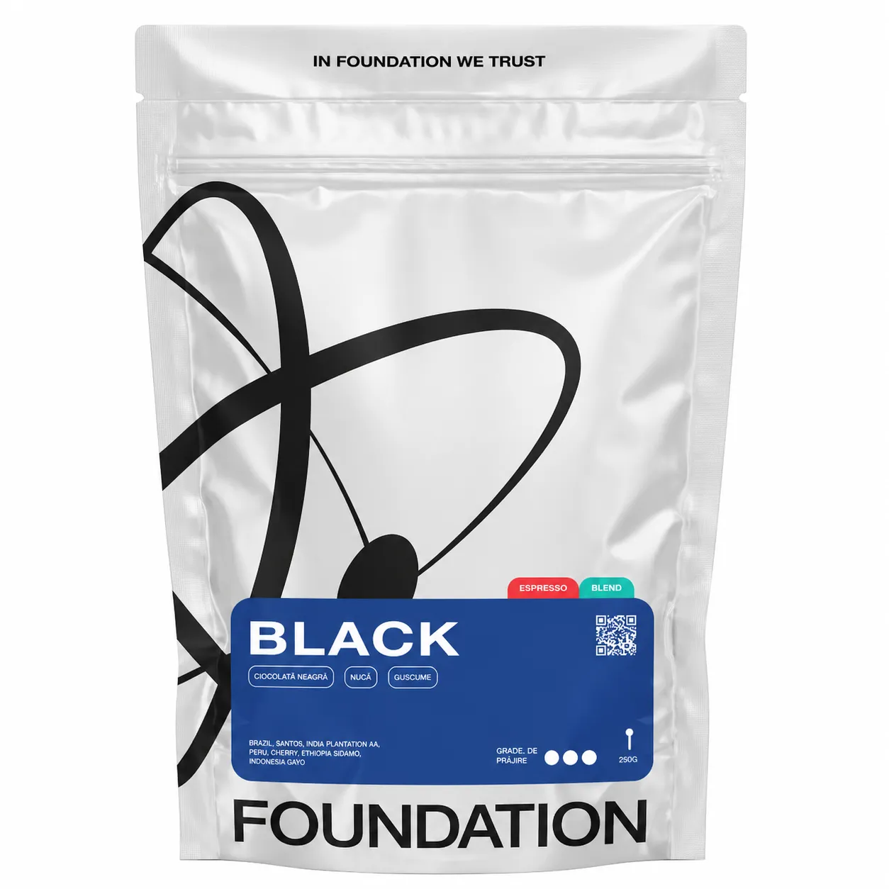 Roasted BLACK Coffee Beans (250 g)