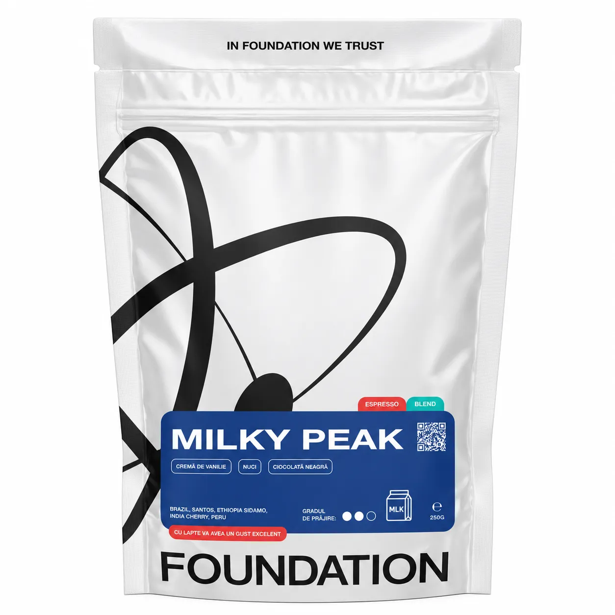 MILKY PEAK Roasted Coffee Beans (250 g)