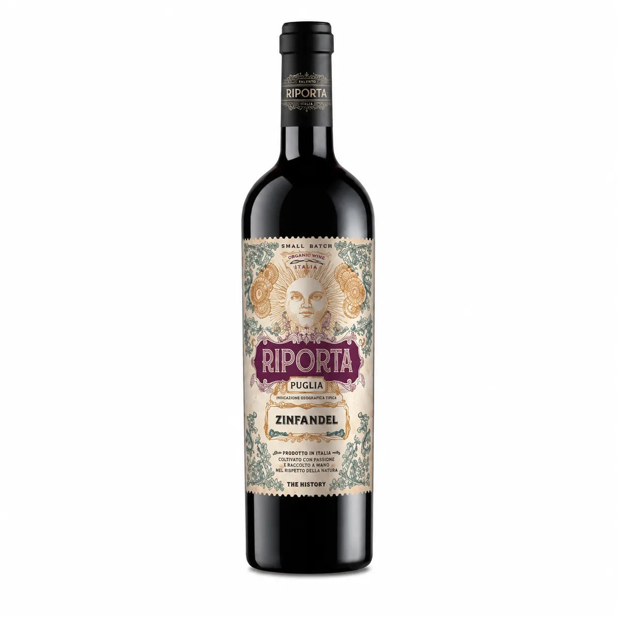Riporta Puglia Zinfandel Red Dry Wine, 750 ml