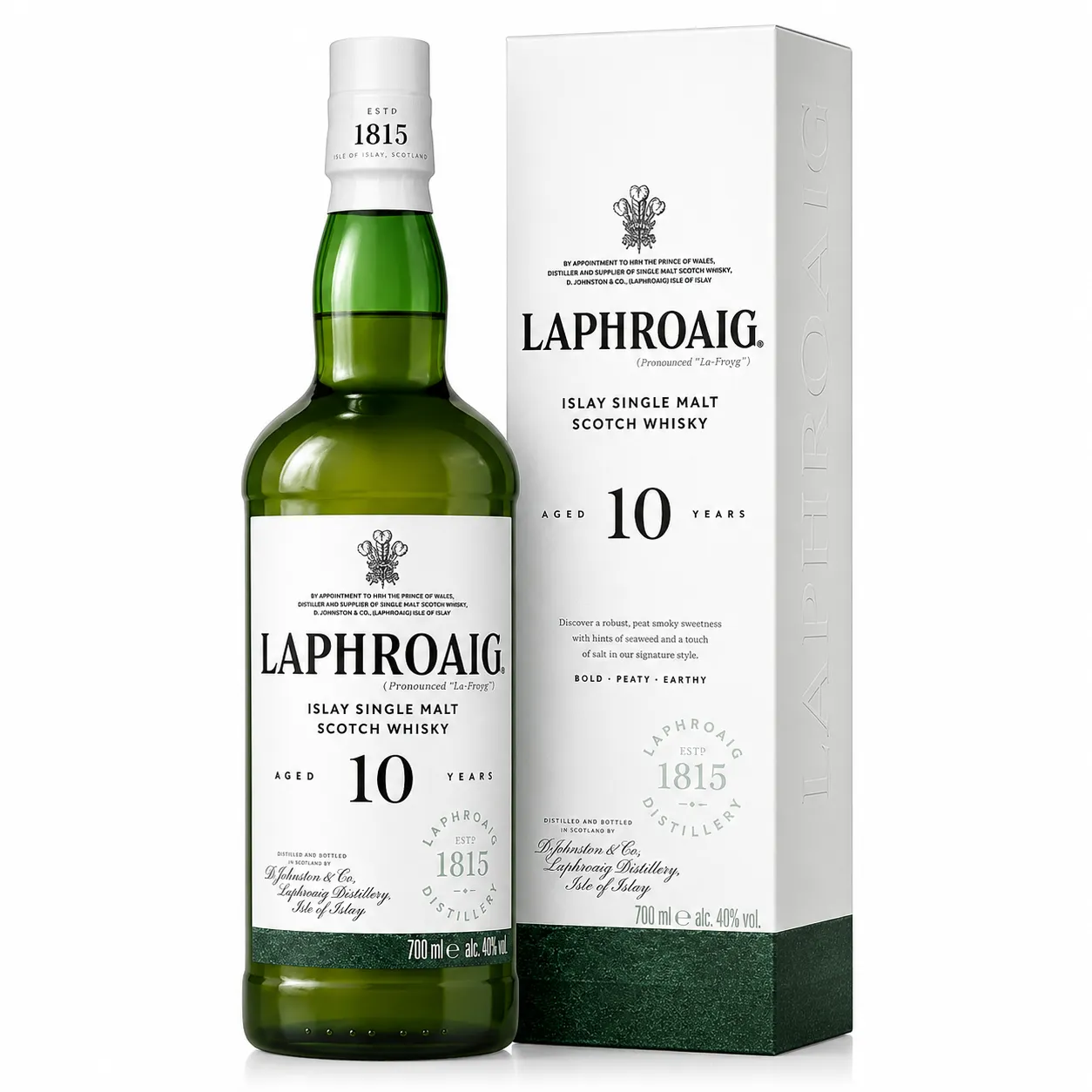 Laphroaig 10 Year Single Malt Scotch Whisky 40% 0.7L