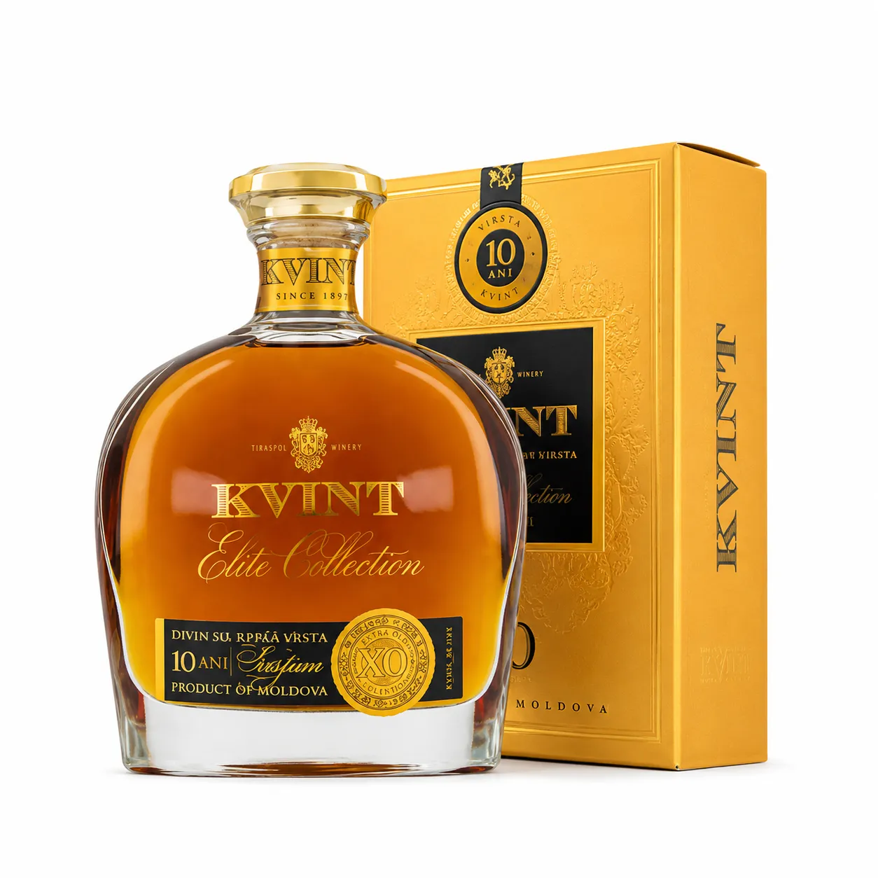 KVINT Surprise Decanter 10 Years Divin 40% 0.5L Box