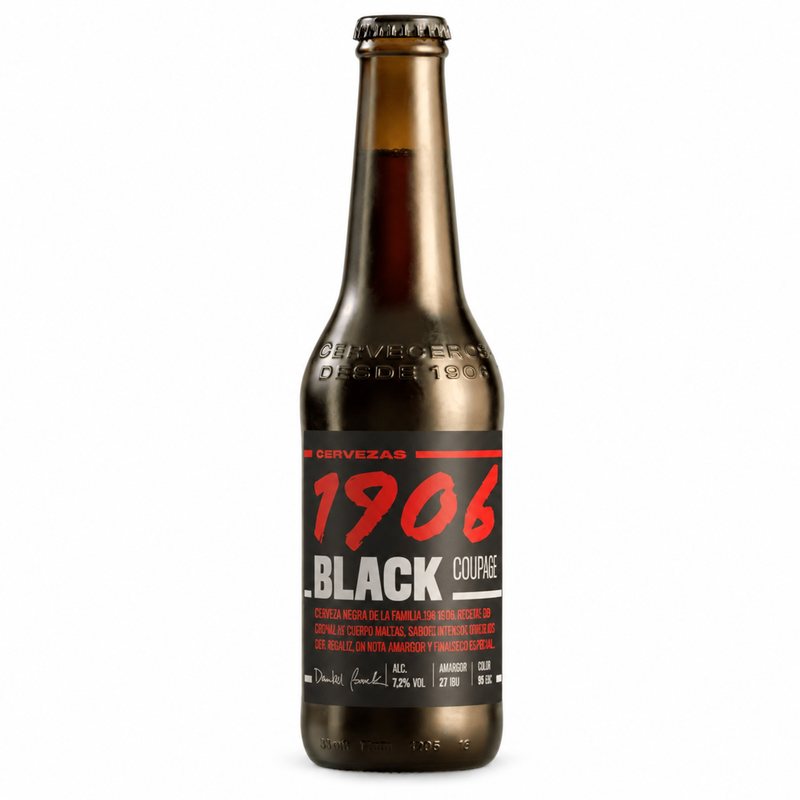 1906 Black Coupage Beer 7.2% 0.33L Glass Bottle