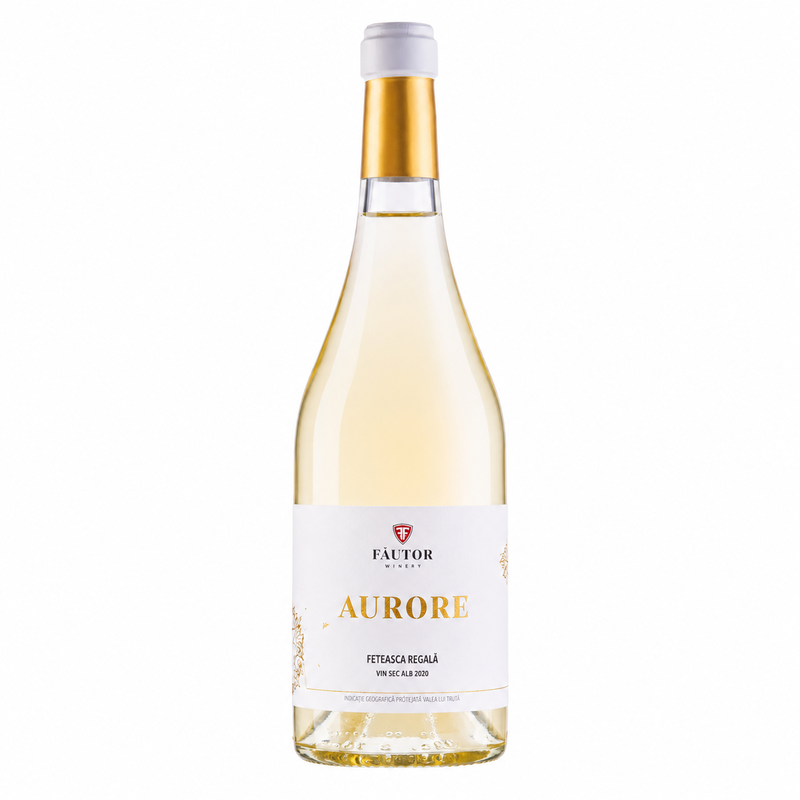 Vin alb sec Fautor Aurore Feteasca Regală 0,75L