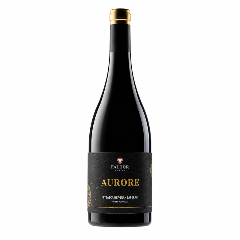 Vin rosu sec Fautor Aurore Feteasca Neagră & Saperavi 0,75L