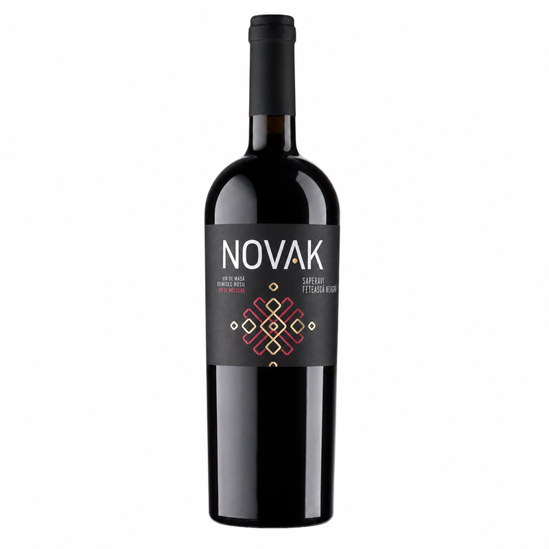 Сухое красное вино Novak Folclor Saperavi & Feteasca Neagra 0,75Л
