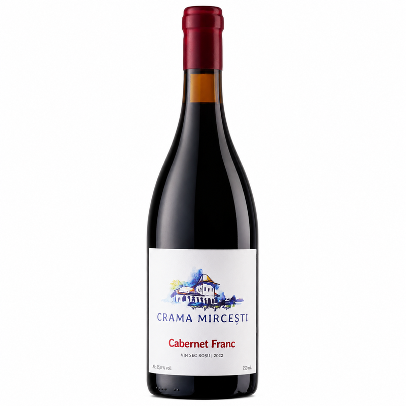 Vin rosu sec Crama Mircesti Cabernet Franc 0,75L
