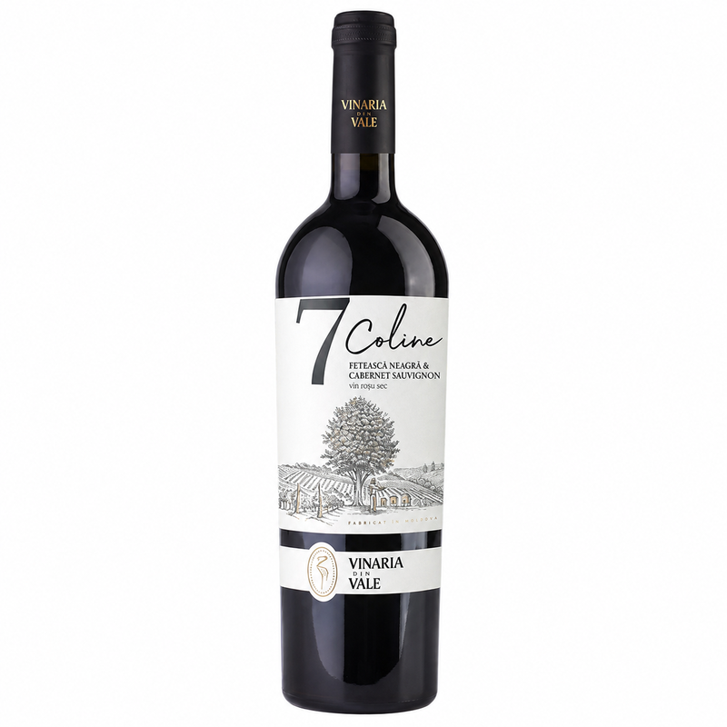 Vin roșu sec  Feteasca Neagră&Cabernet Sauvignon 7 Coline 0,75L