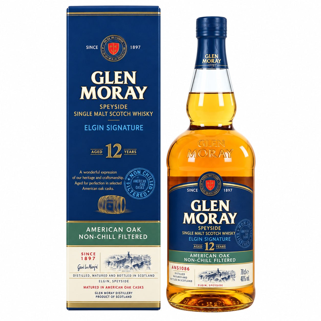 Whisky Glen Moray Elgin Signature 12 YO 48% 1L