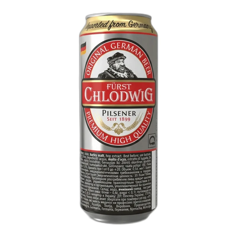 (!)Bere Furst Chlodwig  Pilsner 0,5l doza