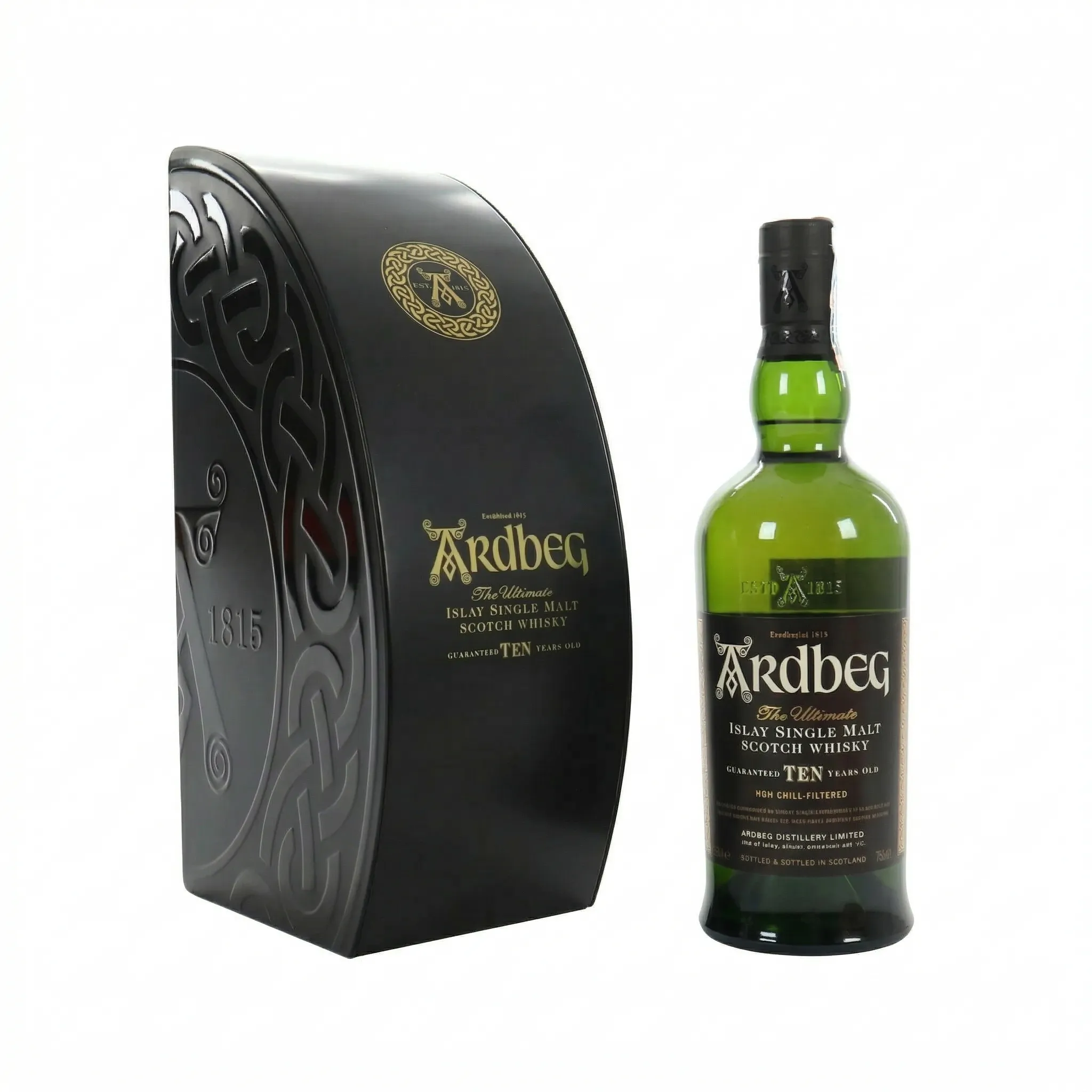 Whisky Ardbeg 10Y 46%, 0.7 l + 2 glass